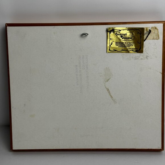 Glazed Tile 1.25" Paint of Mediterranean Coastal Scene Costa Del Sol Ruz Spain - Picture 6 of 14